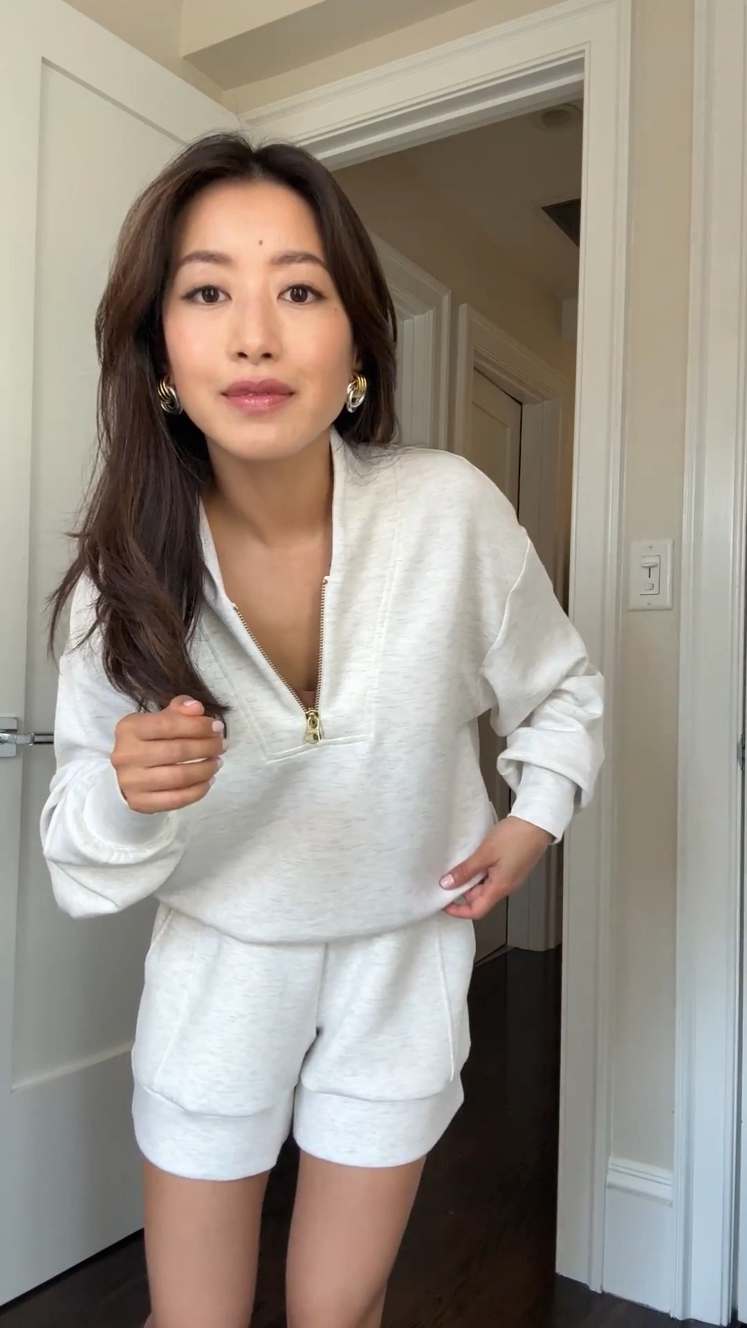 Petite friendly Varley sweatshirt and shorts both fully stocked!

This is a favorite elevated athleisure set I’ve owned for a while. The doublesoft fabric is super soft against the skin. Joggers in the 25” inseam are very petite friendly on me! Got the shorts to match this year and the length is great even for petites. 

I wash all my Varley doublesoft  machine cold , inside out in a mesh bag , air dry, and have not had any issues with pilling over time

• Varley Davidson woven sweatshirt xxs. 

• Atrium High-Rise Shorts xxs great length even for petites that isn’t too short

• The Slim Cuff Joggers xxs. 25” is very petite friendly on me.

Travel outfit, lounge set, busy mom on the go style

#LTKTravel #LTKmomlife #LTKPetite