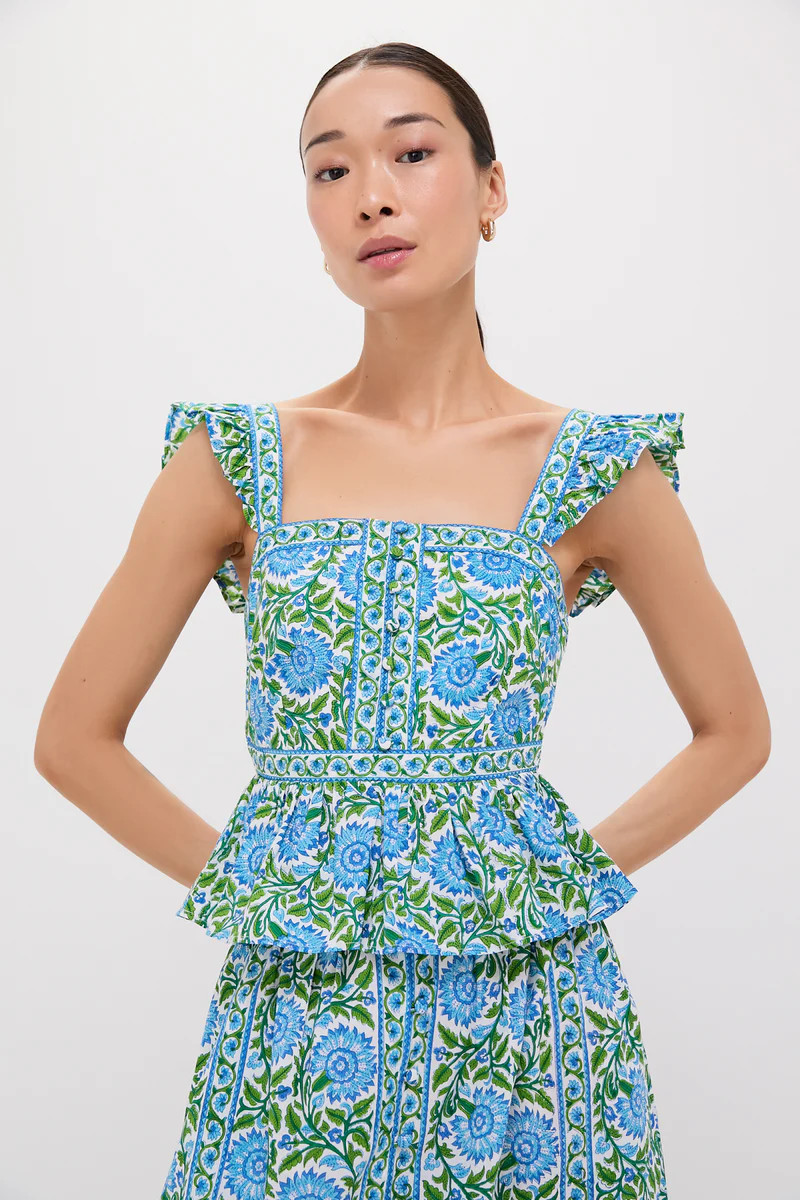 Peacock Border Freya Top | Tuckernuck (US)