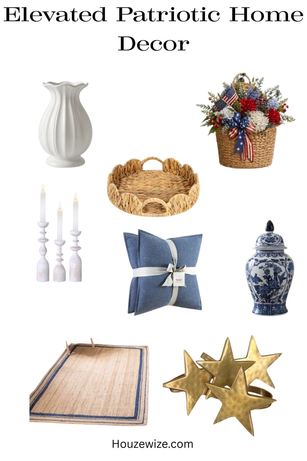 Classy 4th of July home decor that feels elevated.

#LTKSeasonal #LTKHome #LTKSaleAlert
