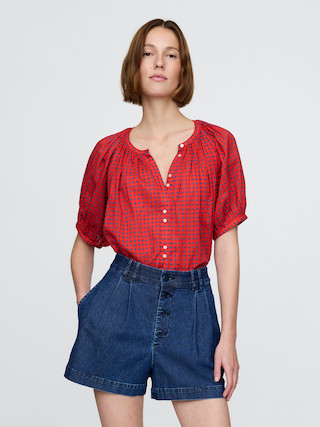 Gap × DÔEN Gingham Top | Gap (US)