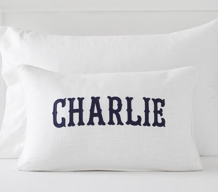 Monogram Name Pillow Cover | Pottery Barn Kids