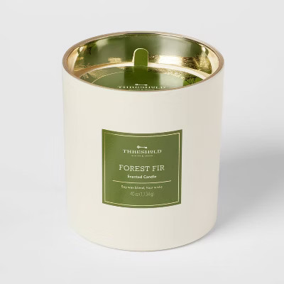Colored Glass Forest Fir Jar Candle White - Threshold™ | Target