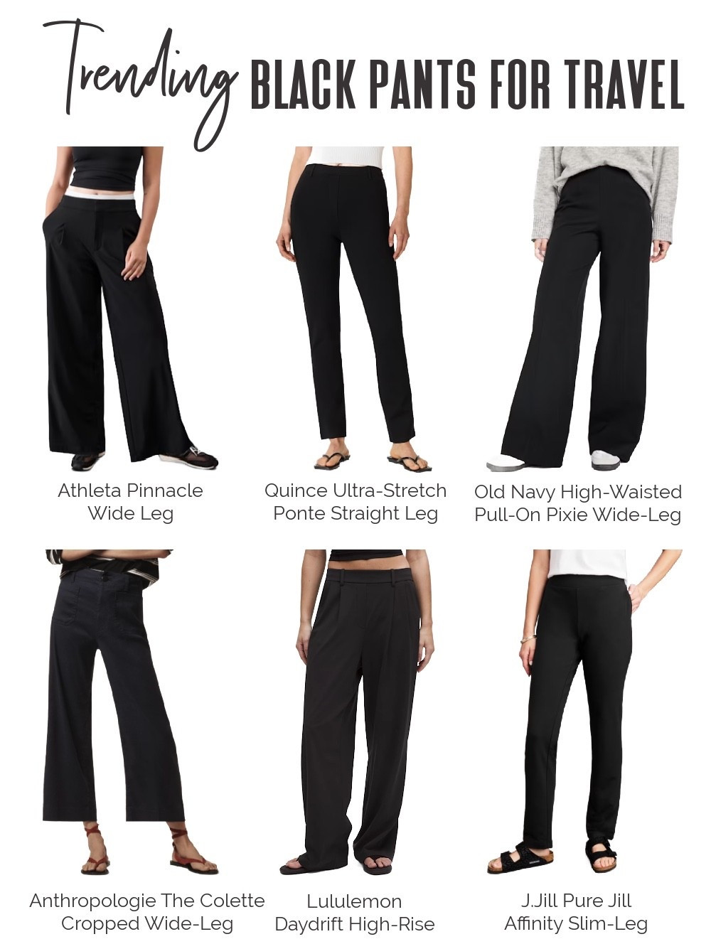 Black travel pants are a must for every jetsetter, perfect for when you need something a bit more polished than your standard pair. These versatile pants go effortlessly from the airport to sightseeing to a night out.

#TravelInStyle #TravelOutfits #TravelStyle #BlackPantsOutfit #VersatileWardrobe #BlackPantsTravel #BlackPantsForTravel #TravelWardrobeIdeas

#LTKStyleTip #LTKTravel