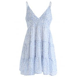Enchanted Floret Chiffon Mini Cami Dress | Chicwish