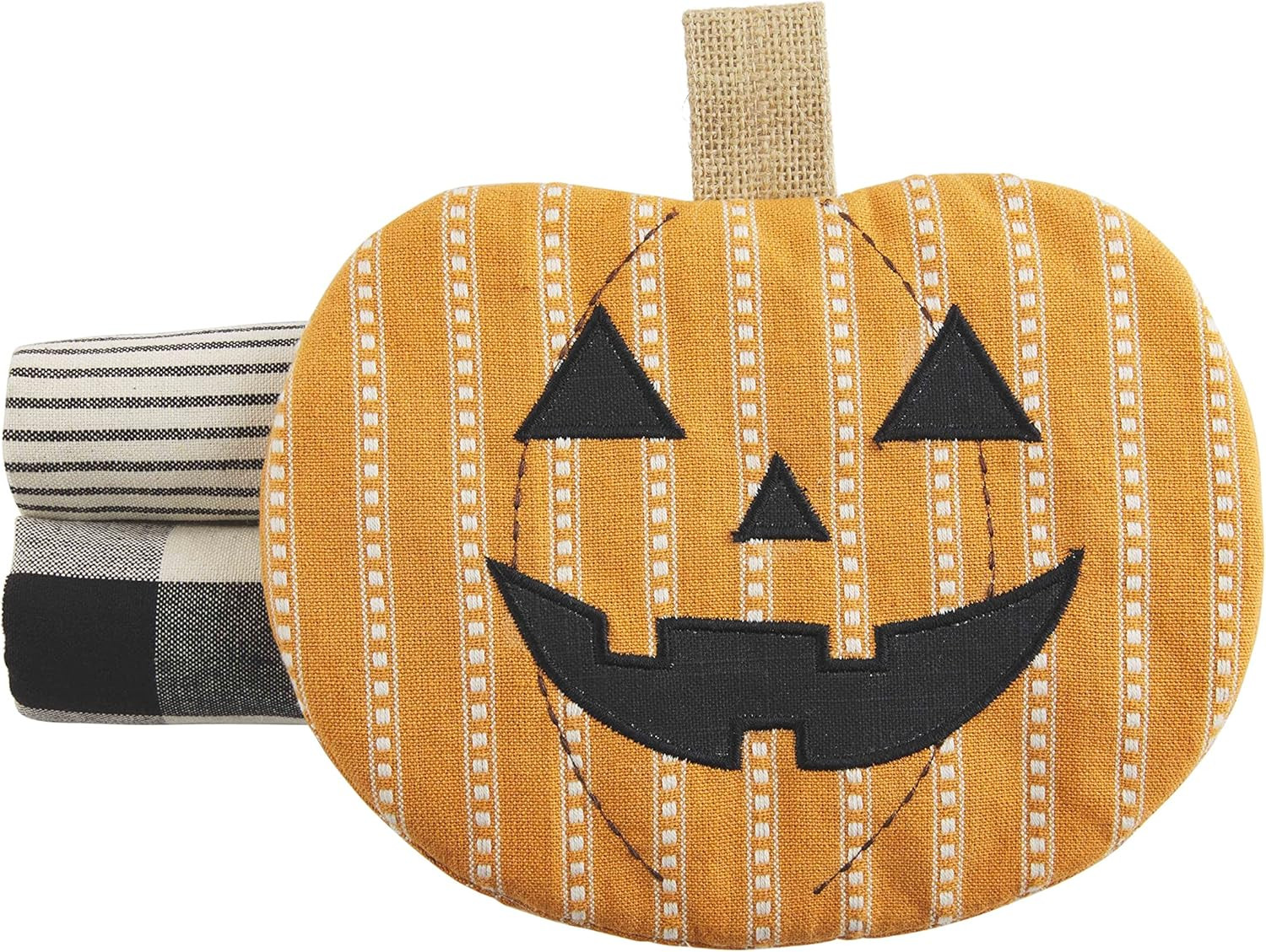 Mud Pie Oven Mitt Towel Set, Pumpkin | Amazon (US)