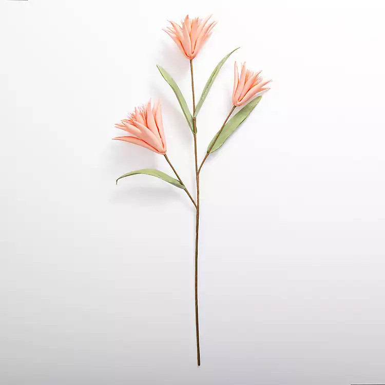 New! Pink Tropcial Aechmea Stem | Kirkland's Home