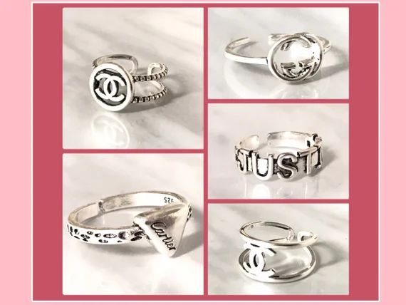 Designer Sterling Silver Ring, Open Ring | Etsy (US)