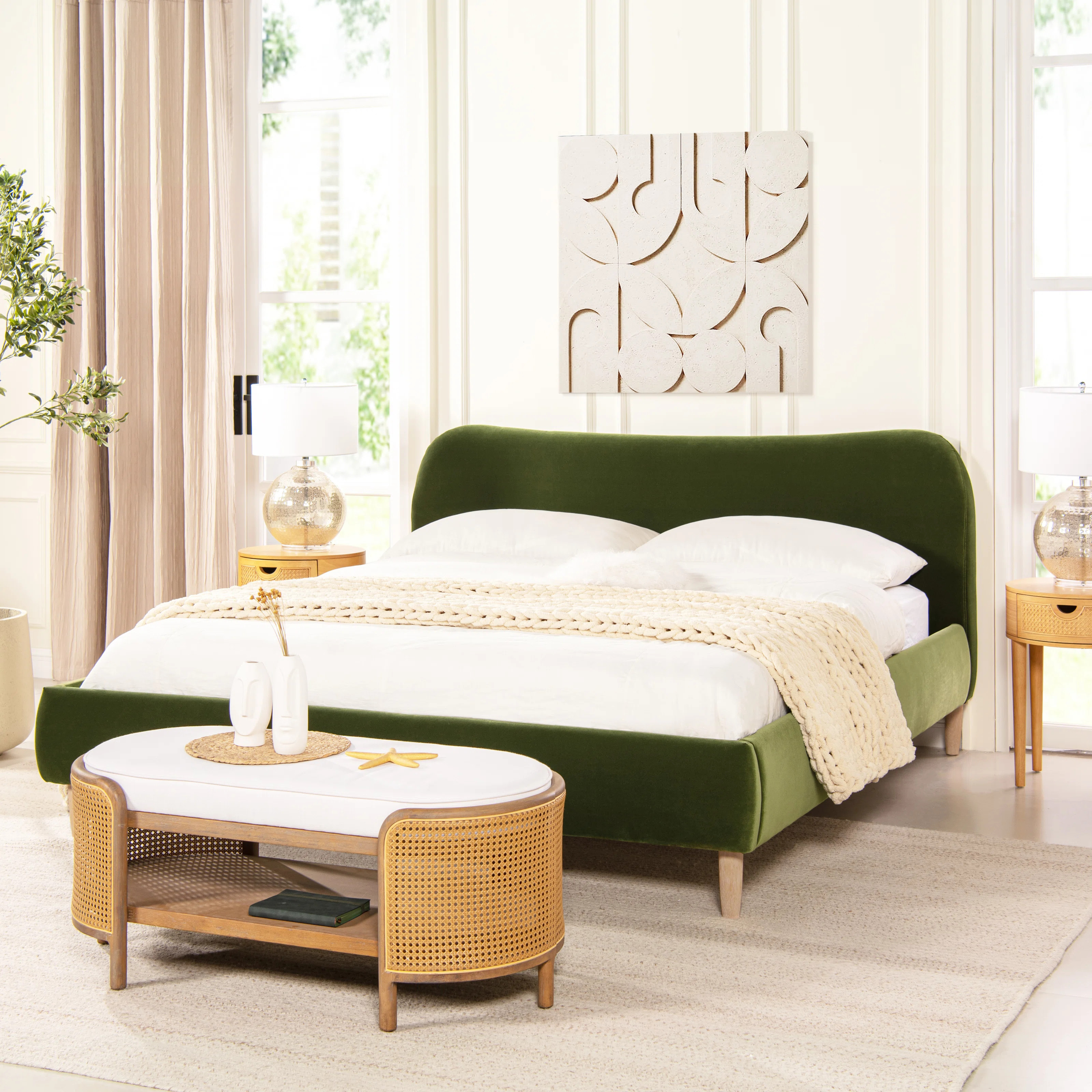 Derte Upholstered Sleigh Bed | Wayfair North America