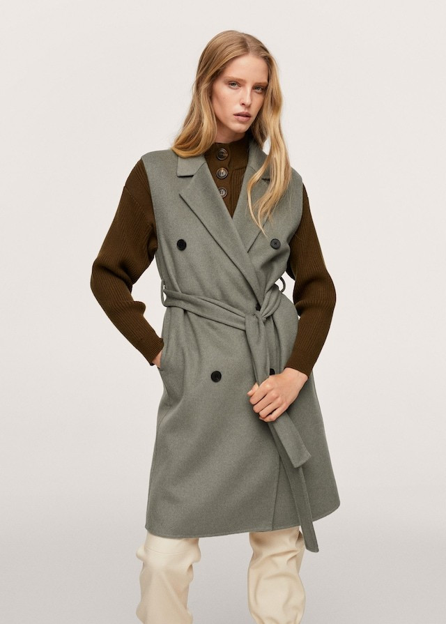 Handmade wool-blend gilet | MANGO (UK)