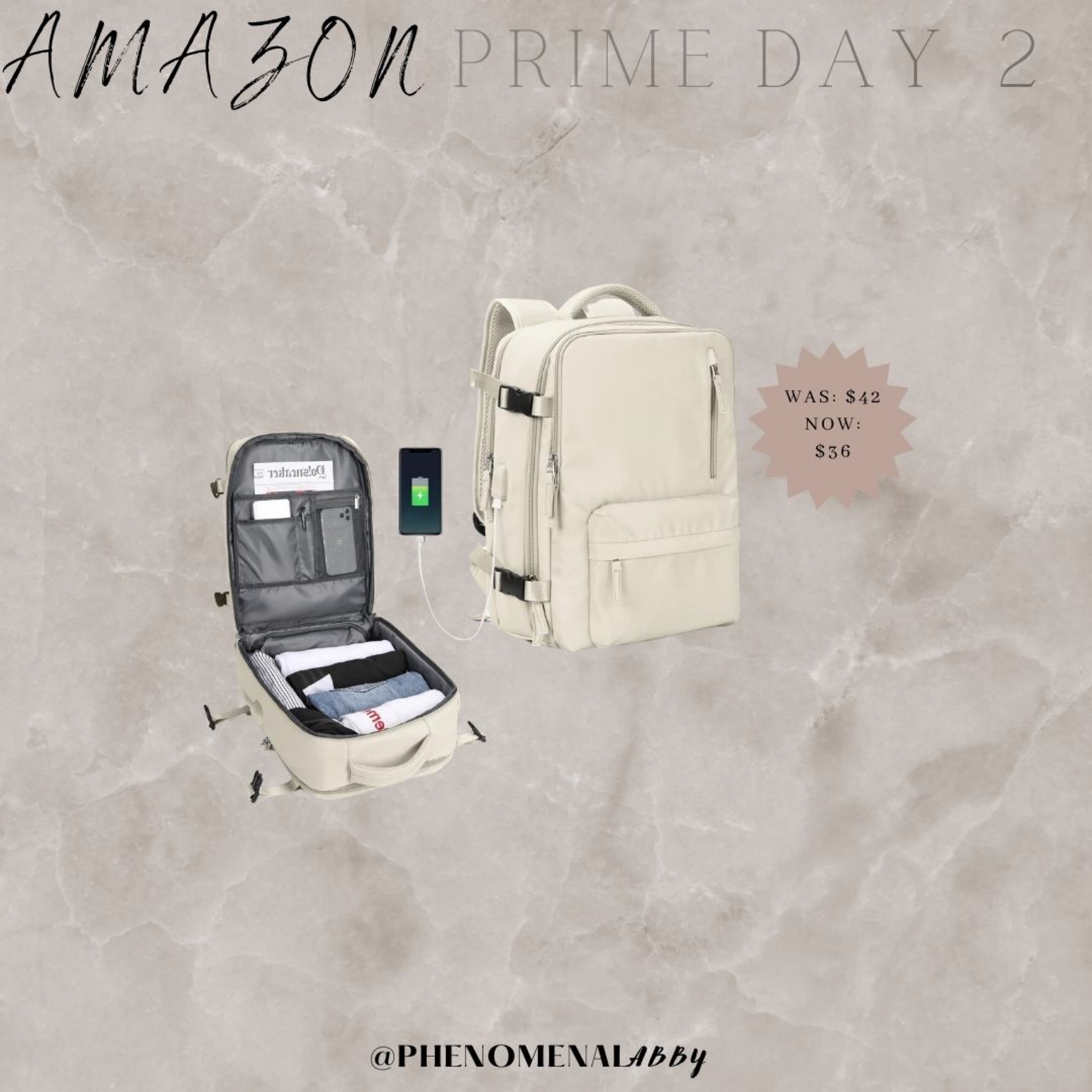 Love this backpack! Used this in my recent travel to El Salvador and it was fantastic. Fits a lot of stuff. Comes in many other colors and prints, but this neutral one is my fav. Plus it has a USB port and shoes compartment. 

#LTKtravel #LTKxPrimeDay #LTKsalealert