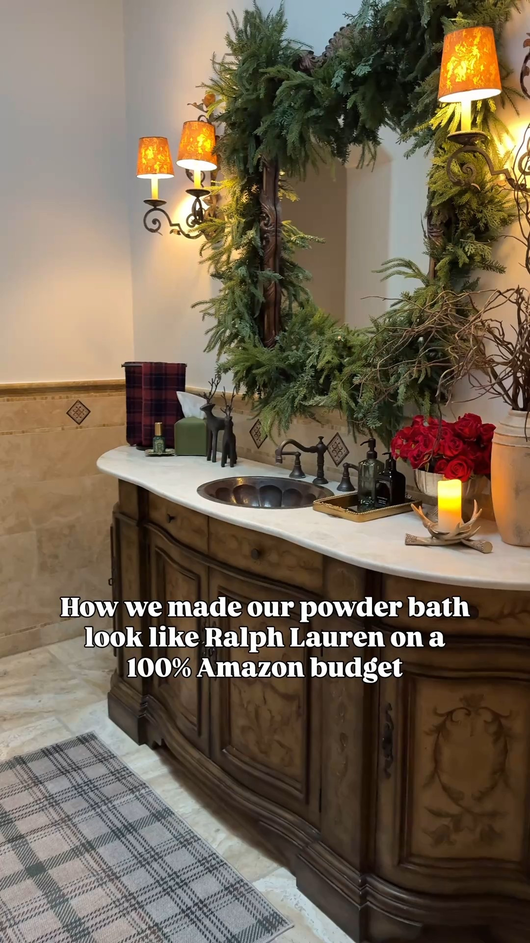 Scroll to shop! Follow for more! How we made our powder bath look like Ralph Lauren on a 100% Amazon budget✨💫❤️ Grateful for YOU!!🤗✨ Sending you lots of love your beautiful, wonderful way!!!! Xo!!😘 

#LTKFindsUnder50 #LTKHoliday #LTKHome