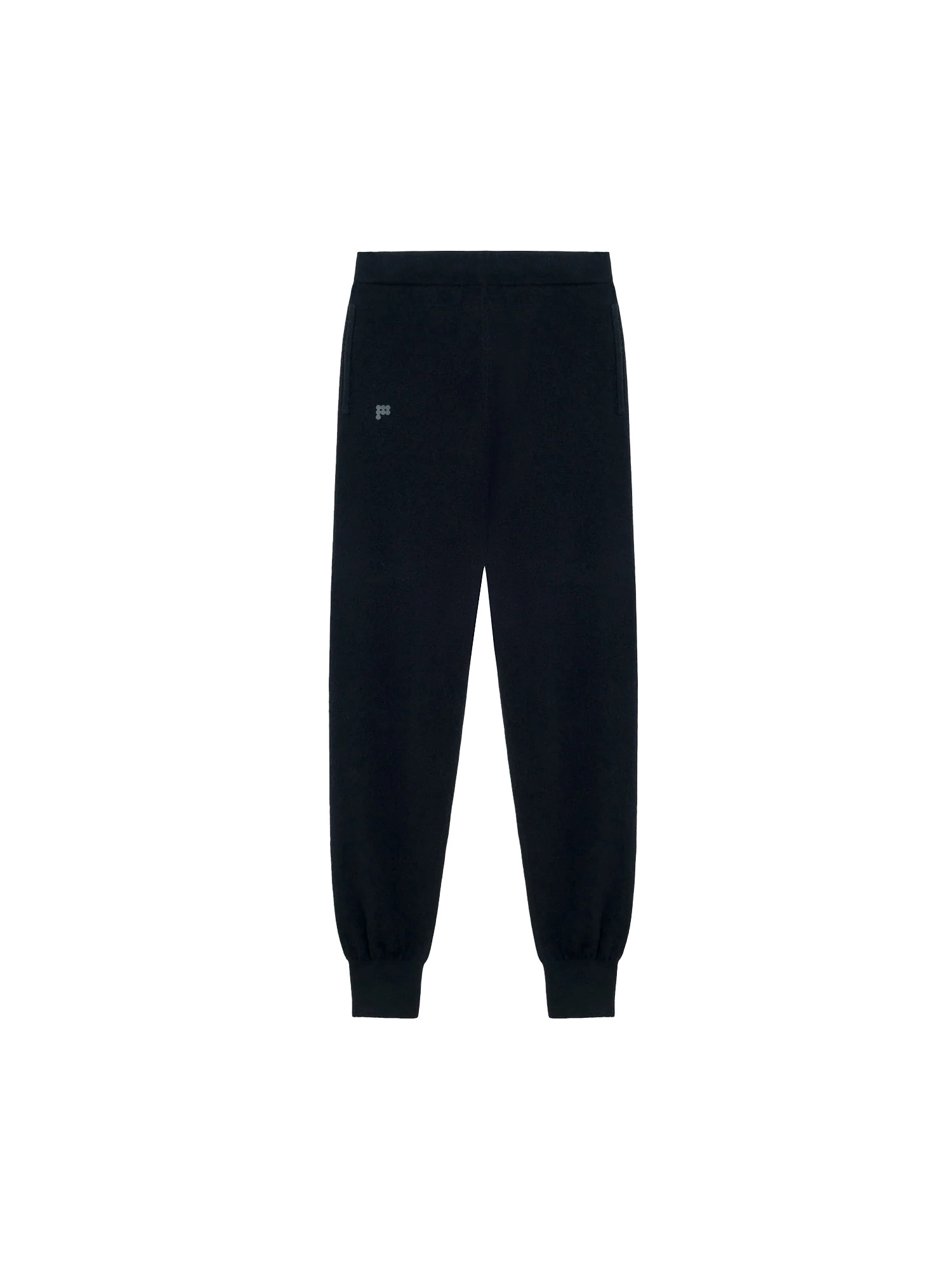 Recycled Cashmere Track Pants - Black - Pangaia | The Pangaia US