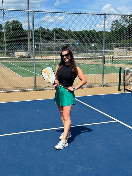 Pickleball season in full swing 🏓 This skirt has ribbed bike shorts underneath and is so comfy!!

#LTKFitness #LTKStyleTip #LTKFindsUnder50