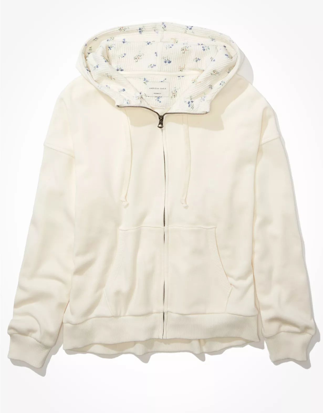 AE Fleece Oversized Zip-Up Hoodie | American Eagle Outfitters (US & CA)