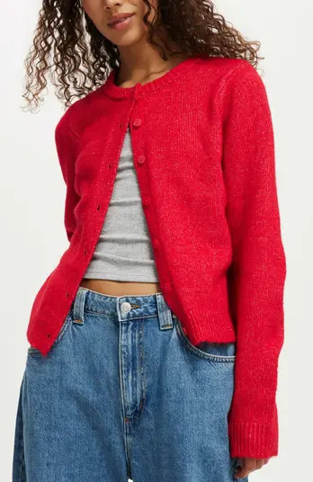 Luxe Crew Button Cardigan | Nordstrom