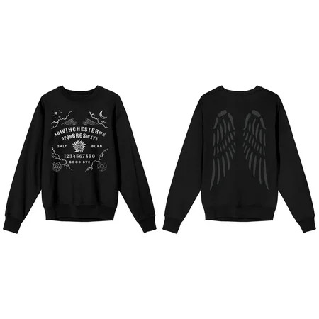 Supernatural Winchester Bros Series Symbols Junior’s Black Long Sleeve Shirt-Small | Walmart (US)