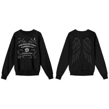Supernatural Winchester Bros Series Symbols Junior’s Black Long Sleeve Shirt-Small | Walmart (US)