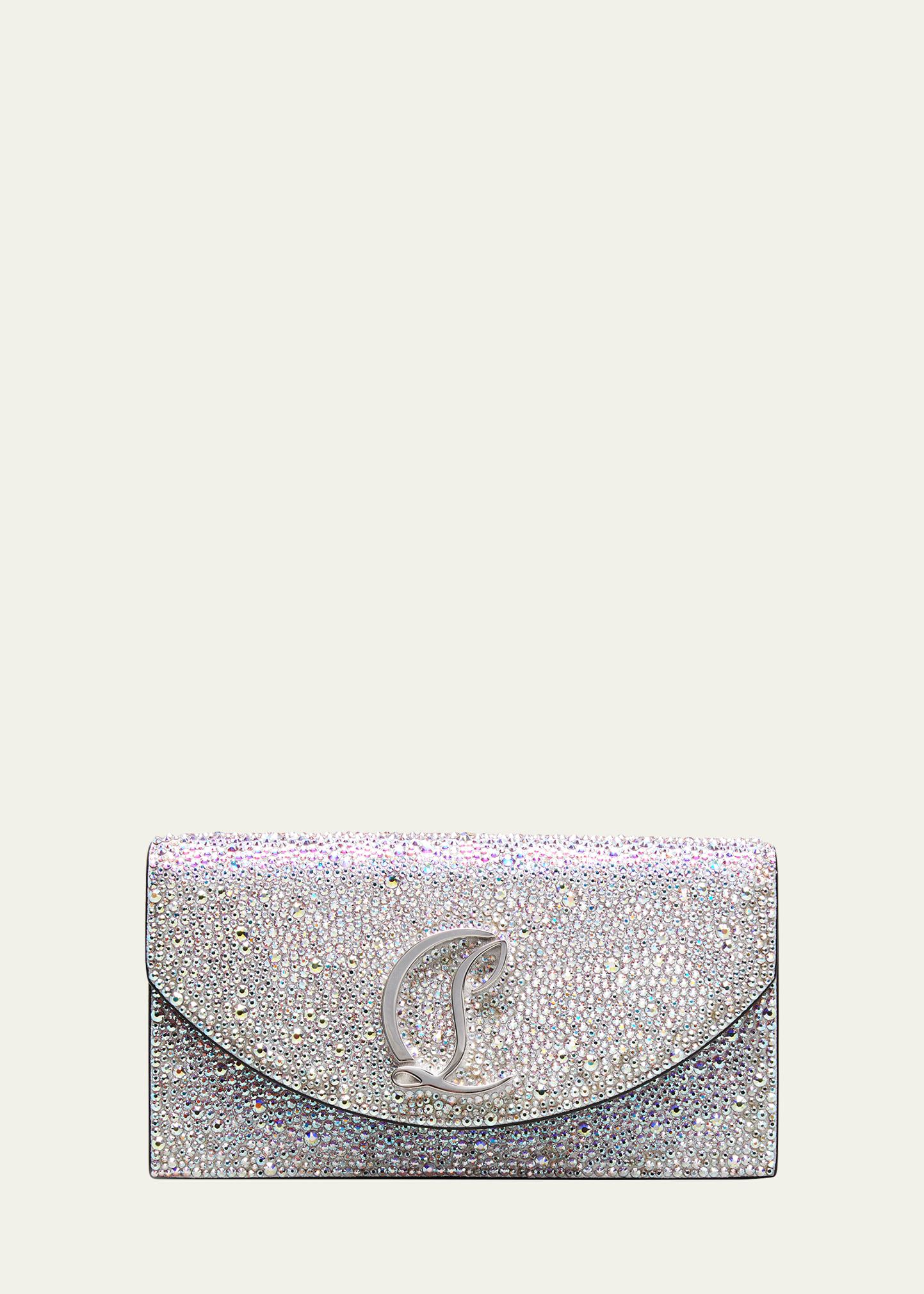 Loubi54 Small Metallic Crystal Clutch Bag | Bergdorf Goodman