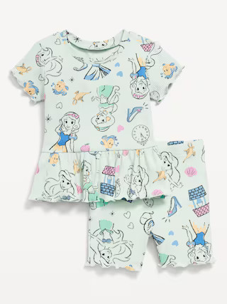 Disney© Ribbed Lettuce-Edge Top and Shorts Set for Baby | Old Navy | Old Navy (US)