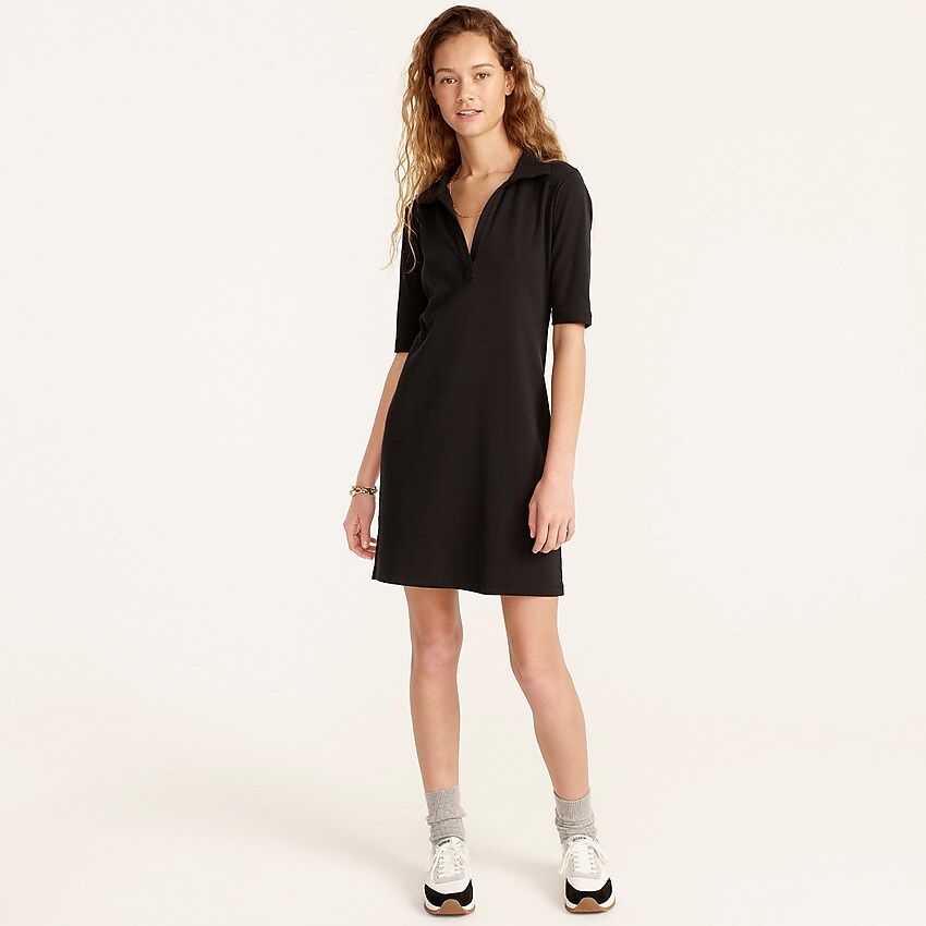 Perfect-fit V-neck polo dress | J.Crew US