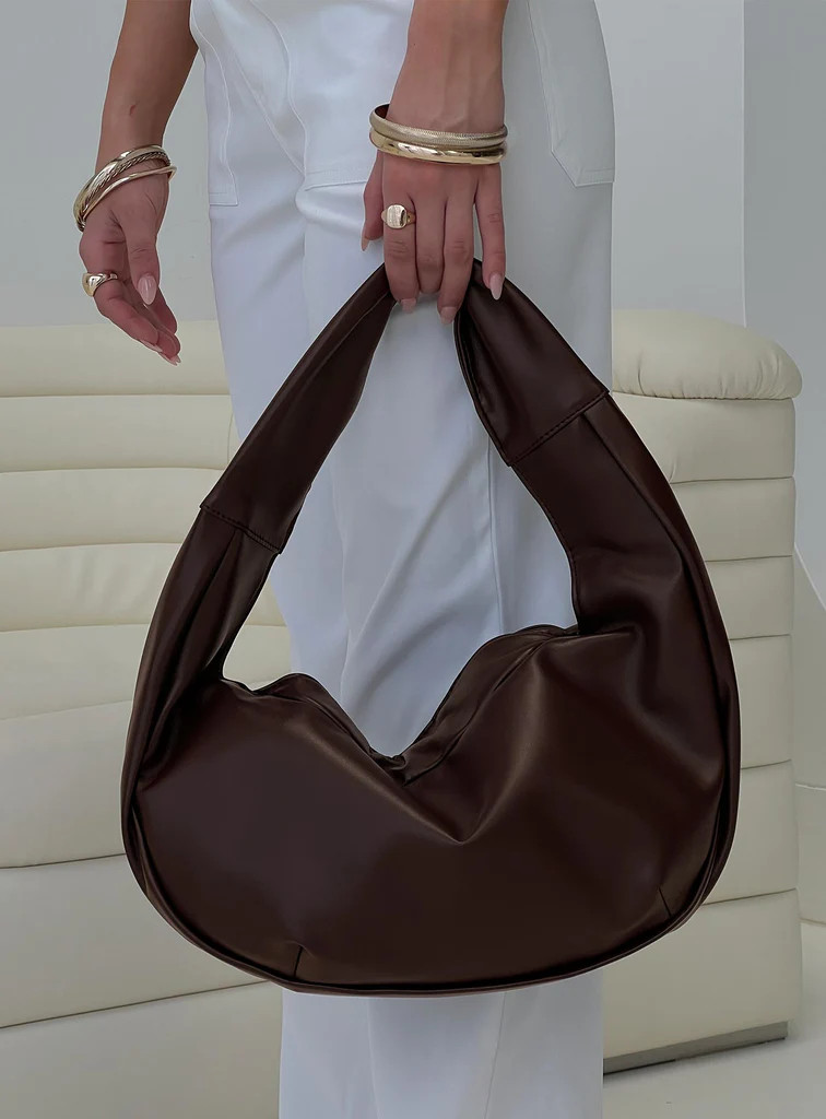 Prospect Park Shoulder Bag Chocolate | Princess Polly US