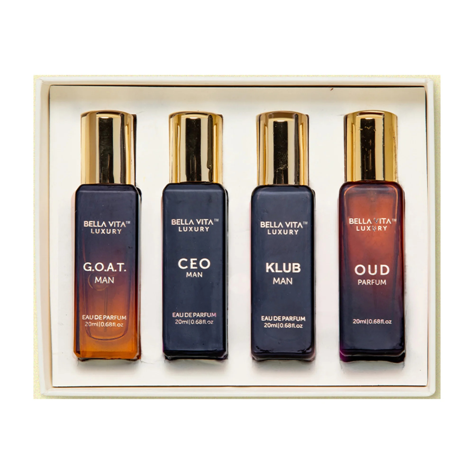 BELLAVITA Luxury Perfume Gift Set for Men, Mens Cologne Gift Sets, 4 pc | Walmart (US)