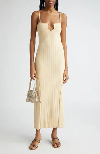Jacquemus La Robe Sierra Bretelles Maxi Sweater Dress | Nordstrom | Nordstrom