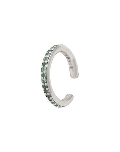 Maria Black Colore Ear Cuff Mint Woman Single Earring Silver Size - 925/1000 Silver, Glass | YOOX (US)