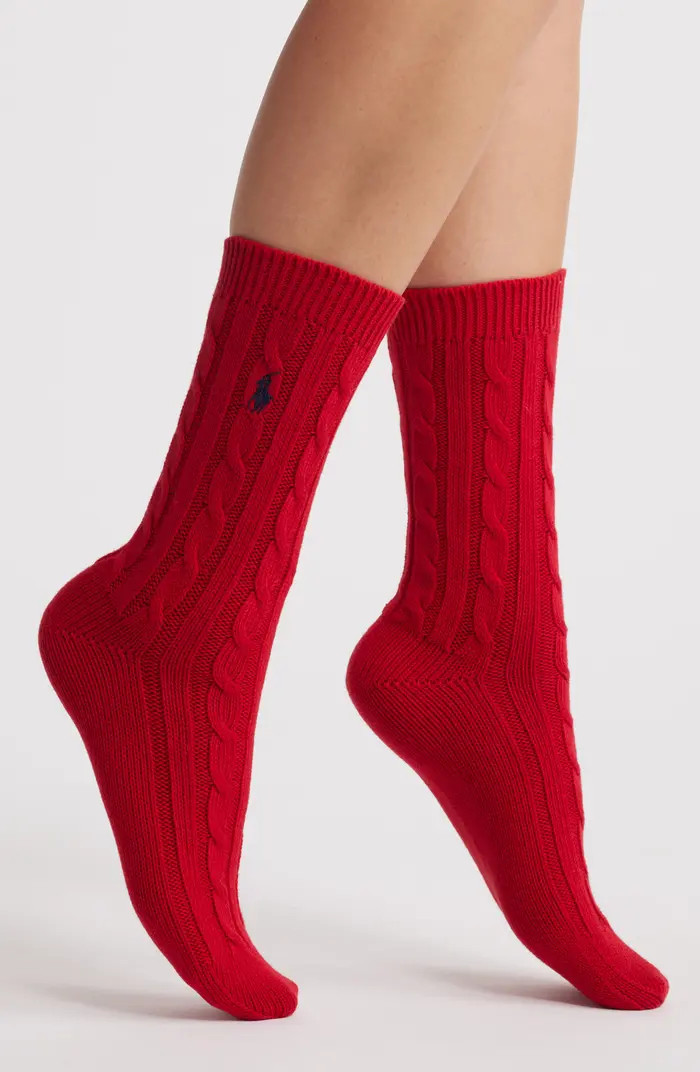 Seasonless Cable Crew Socks | Nordstrom