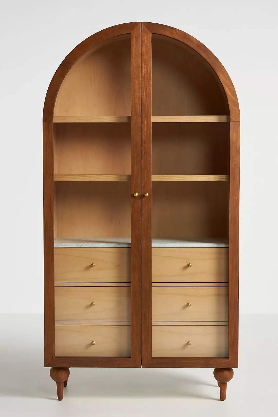 The Fern Marble Top Three-Drawer Storage Cabinet | Anthropologie (US)