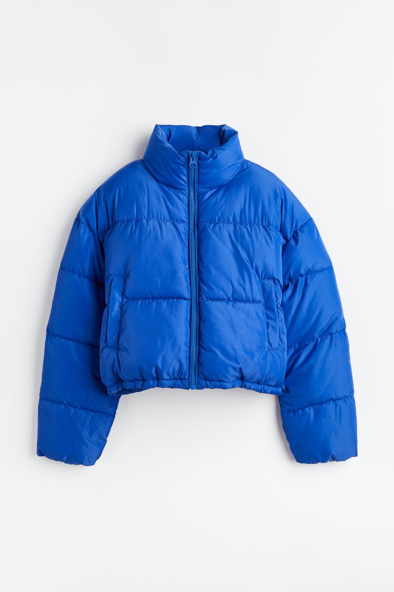 H & M - Short Puffer Jacket - Blue | H&M (US + CA)