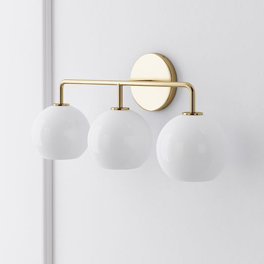 Sculptural 3-Light Globe Sconce - Milk | West Elm (US)