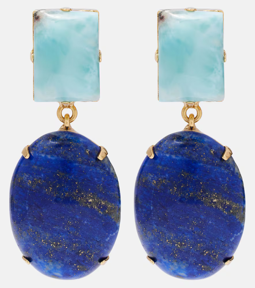 Jennifer Behr Xiomara gold-plated drop earrings | Mytheresa (US/CA)
