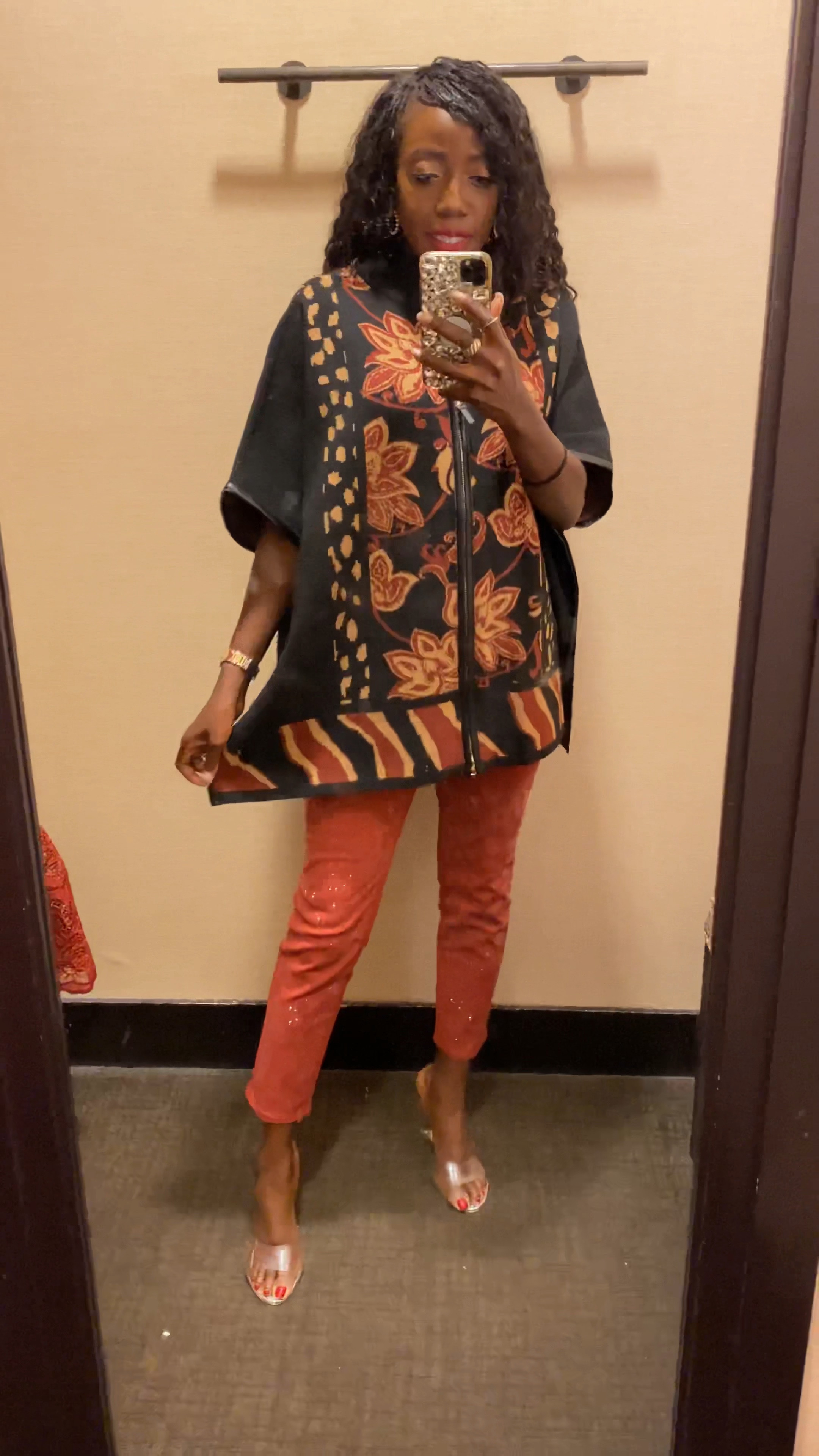 Fall Outfit

My leggings has beautiful rhinestone details on them, functional back pockets. I’m wearing a size 0.5 which is a size 6. 
My poncho has beautiful prints with a zipper closure on the front. Soft on the inside. Wearing a size S/M. 

Fall Outfits, 
#TheFabulous1Blog #LTKFashion 

#LTKSeasonal #LTKover40 #LTKstyletip