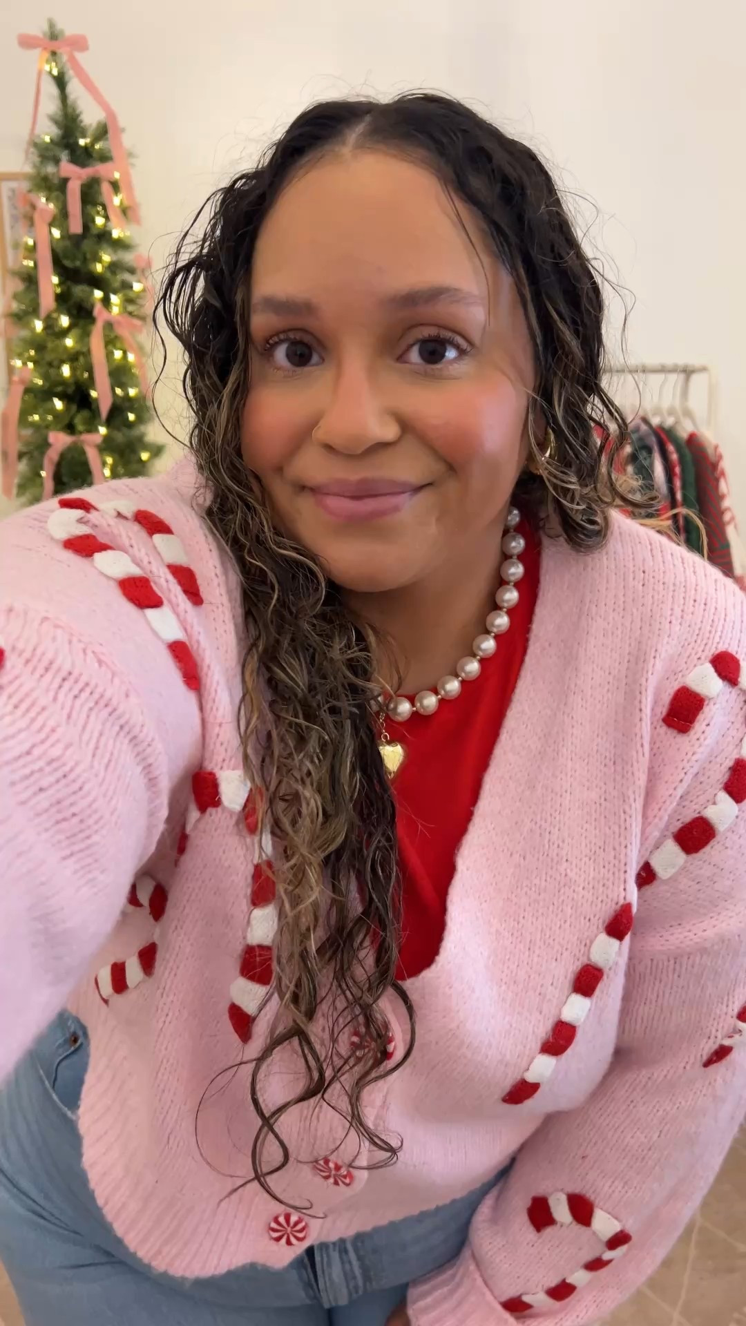 12 Days of Holiday Outfits - Day 4 
Holiday outfit inspiration that is casual and cute! These jeans are the Aberercrombie curve love line and some of my fav denim! I do size up to the 18 at Abercrombie. Paired with a cutie Walmart Christmas sweater and my fav adidas 

#LTKPlusSize #LTKootd #LTKHoliday