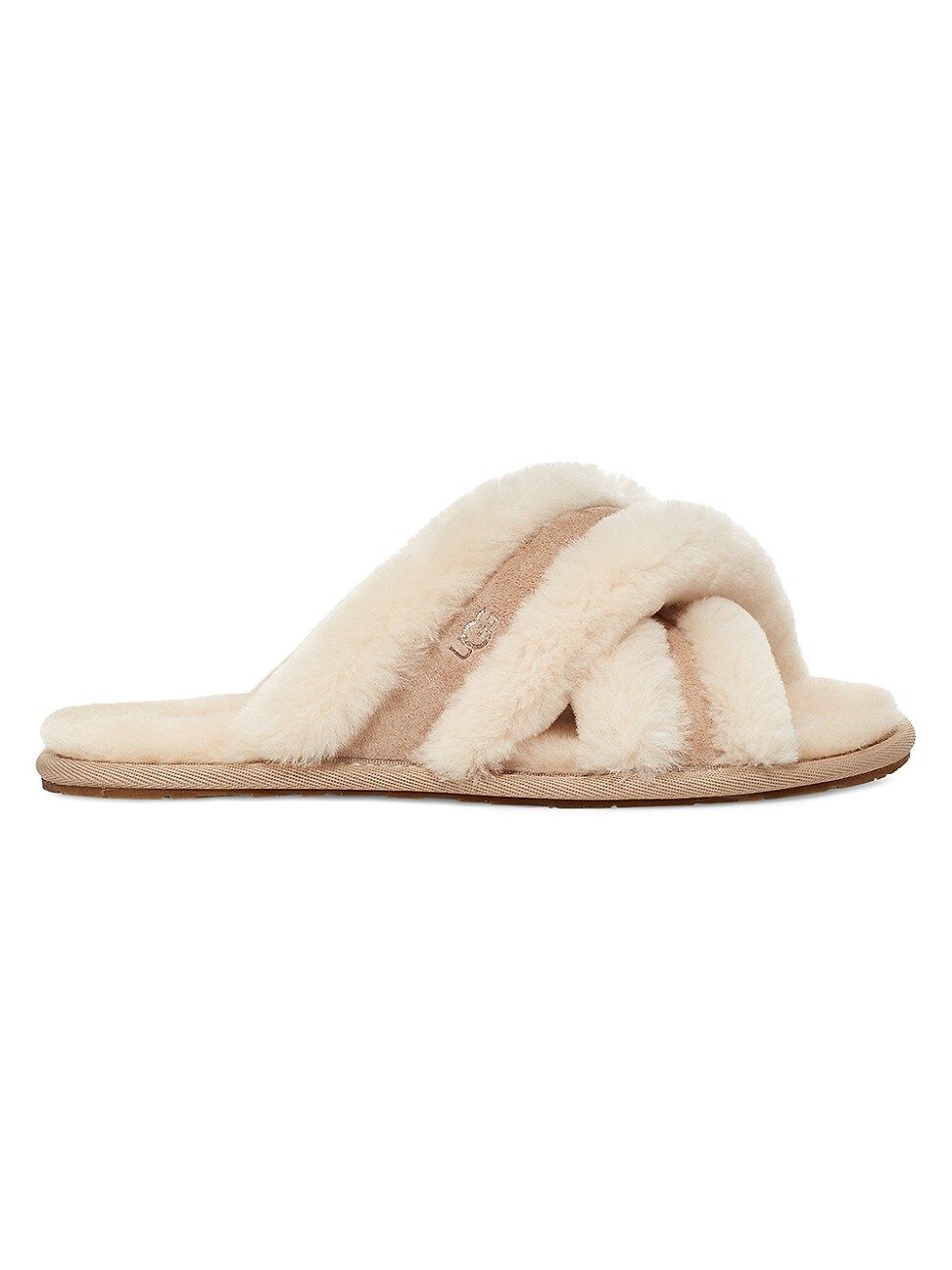 Women's Scuffita Dyed Sheepskin Slippers - Sand - Size 10 | Saks Fifth Avenue