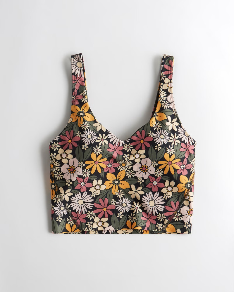 Women's Gilly Hicks Go Recharge Longline Plunge Tank | Women's Activewear | HollisterCo.com | Hollister (US)