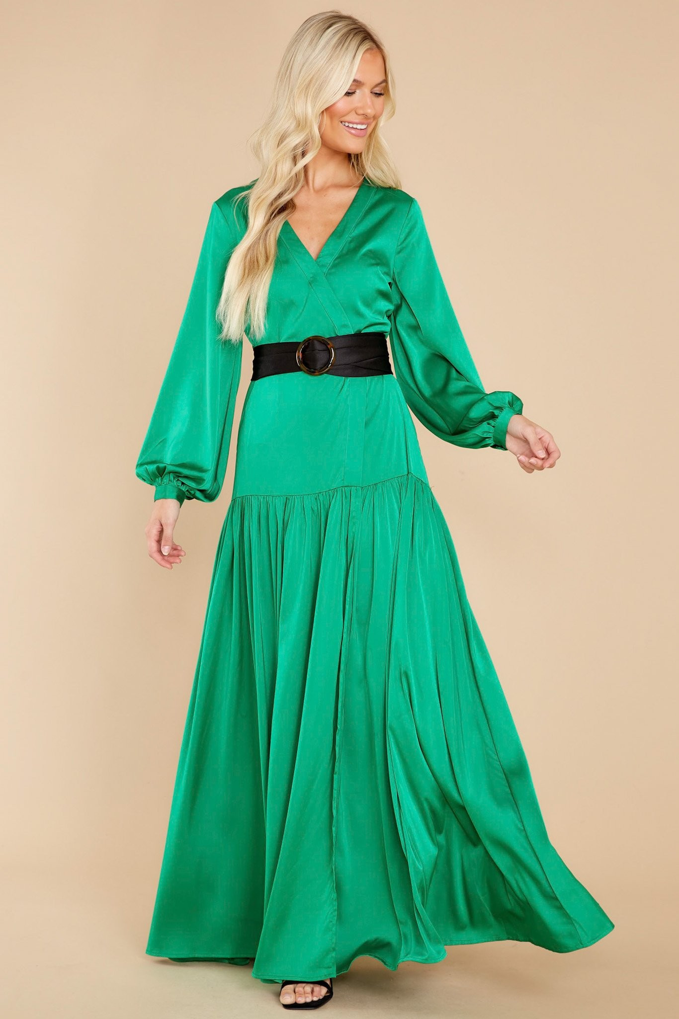 A Vogue Idea Emerald Green Maxi Dress | Red Dress 