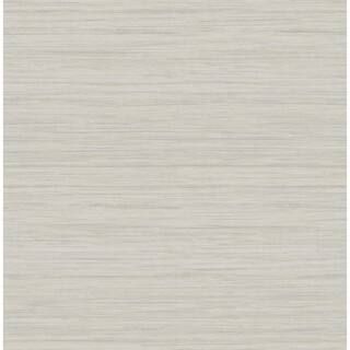 Barnaby Light Grey Faux Grasscloth Light Grey Paper Strippable Roll (Covers 56.4 sq. ft.) | The Home Depot