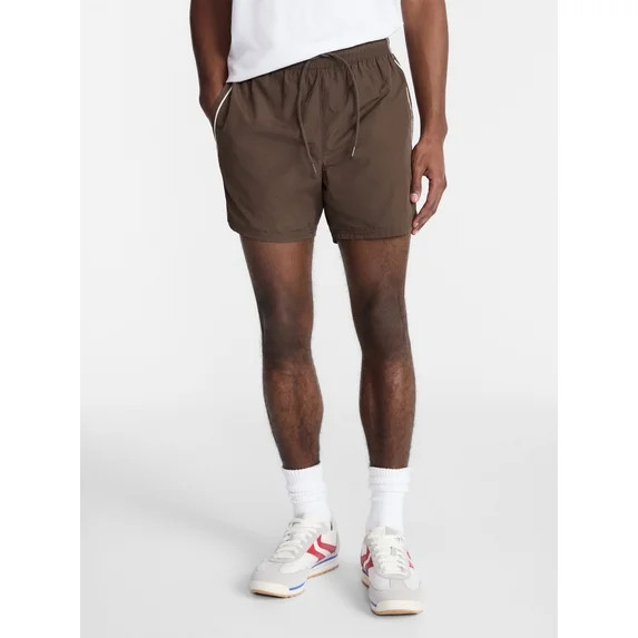 No Boundaries Nylon Track Shorts, 6" Inseam, Men's XS-5XL | Walmart (US)