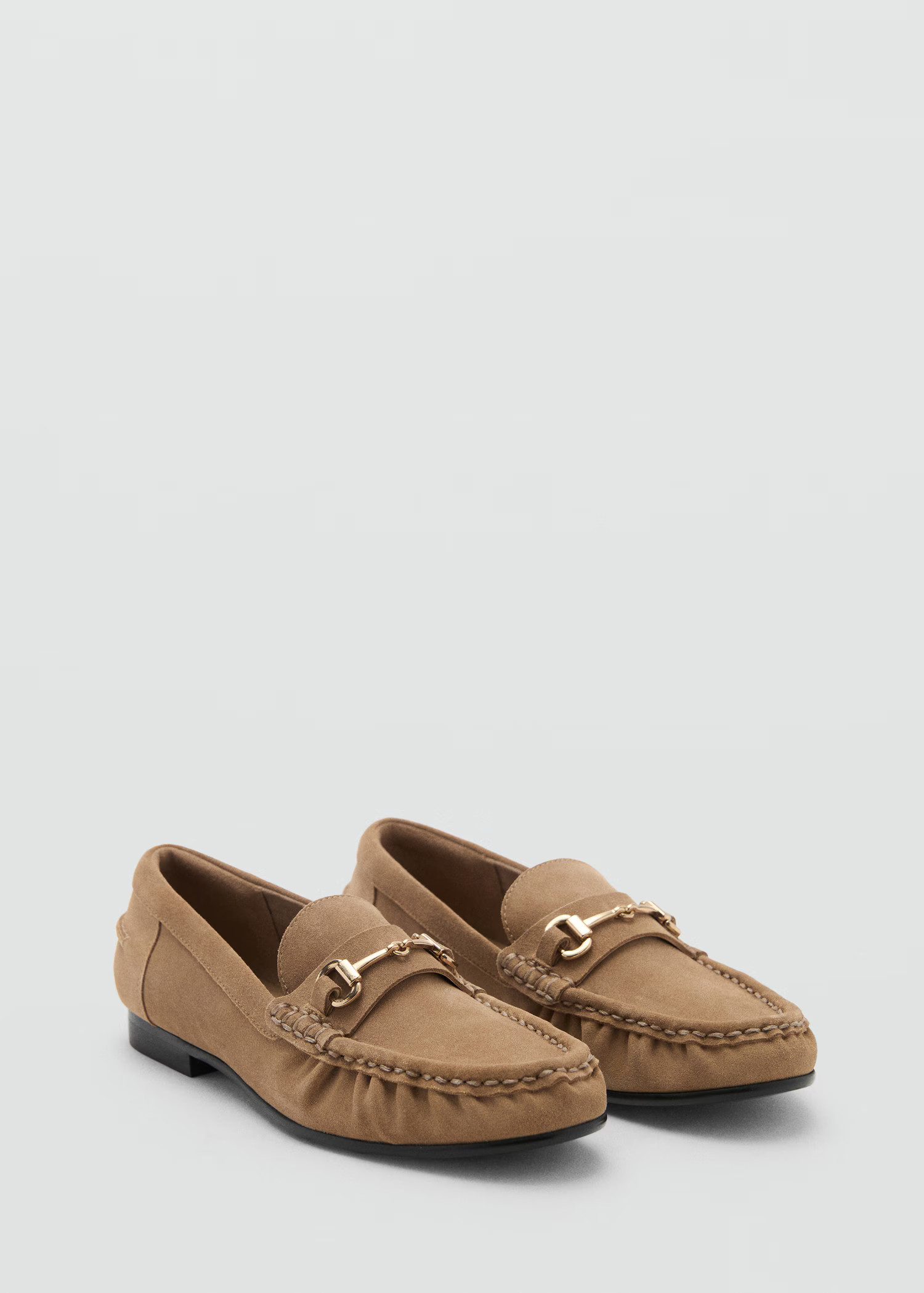 Suede moccasins with buckle - Women | MANGO USA | Mango (US/MX/AU)