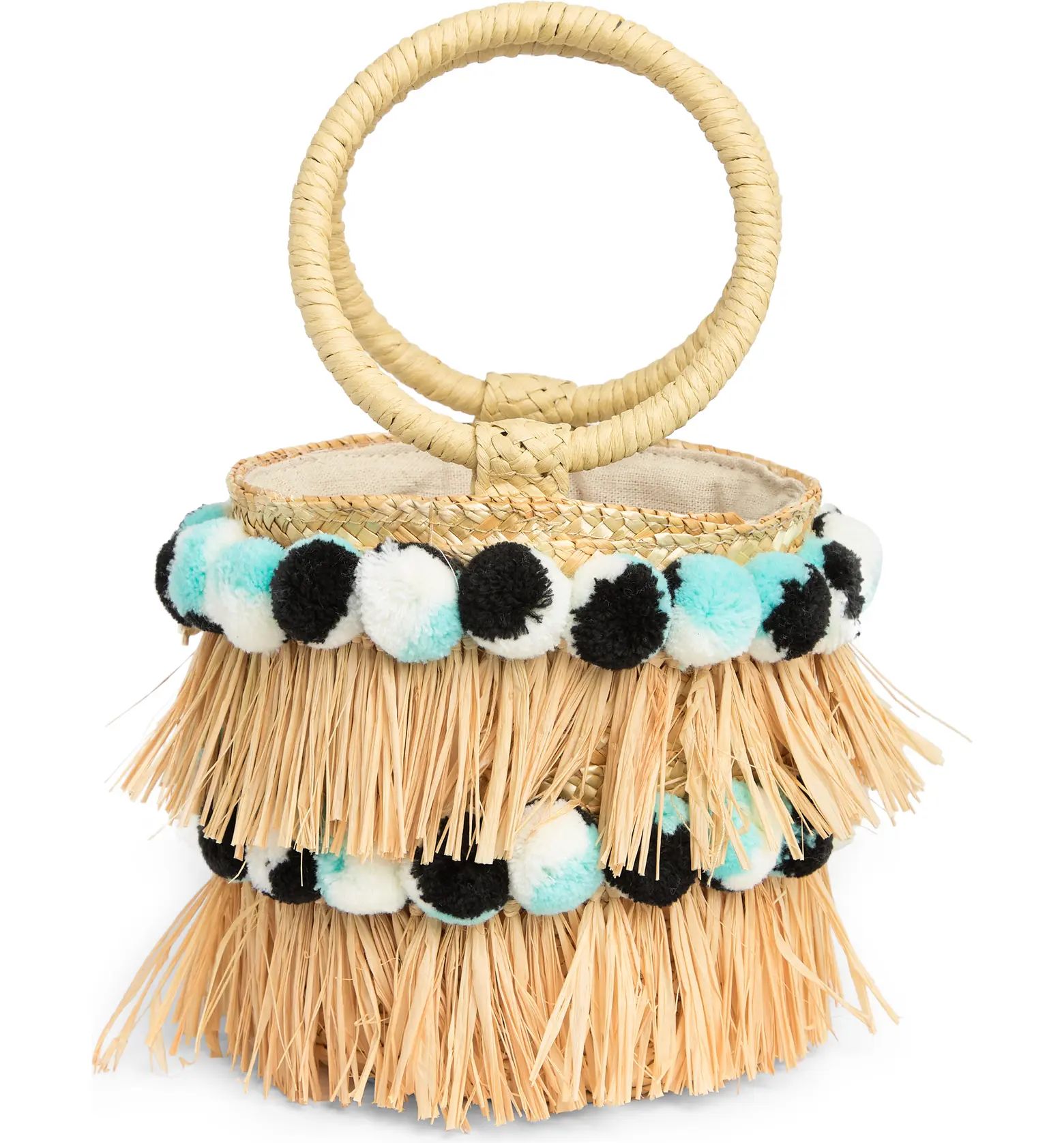 Liv Round Bucket Bag with Bracelet Handles | Nordstrom