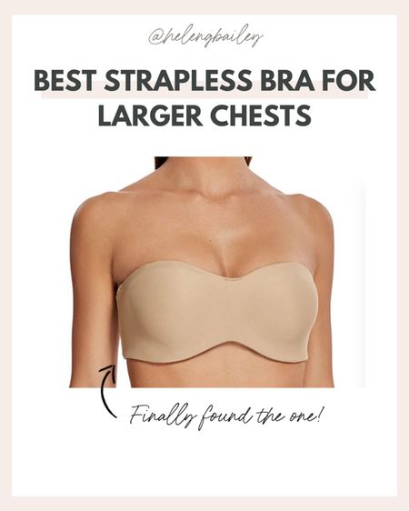 My favorite strapless bra for bigger chests is on sale today! 

#LTKcurves #LTKsalealert