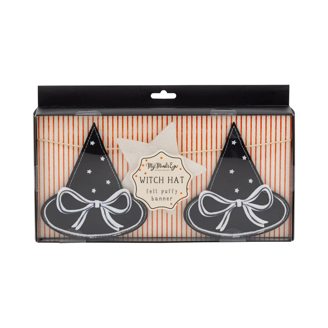 Puffy Felt Witch Hats Banner | My Mind's Eye