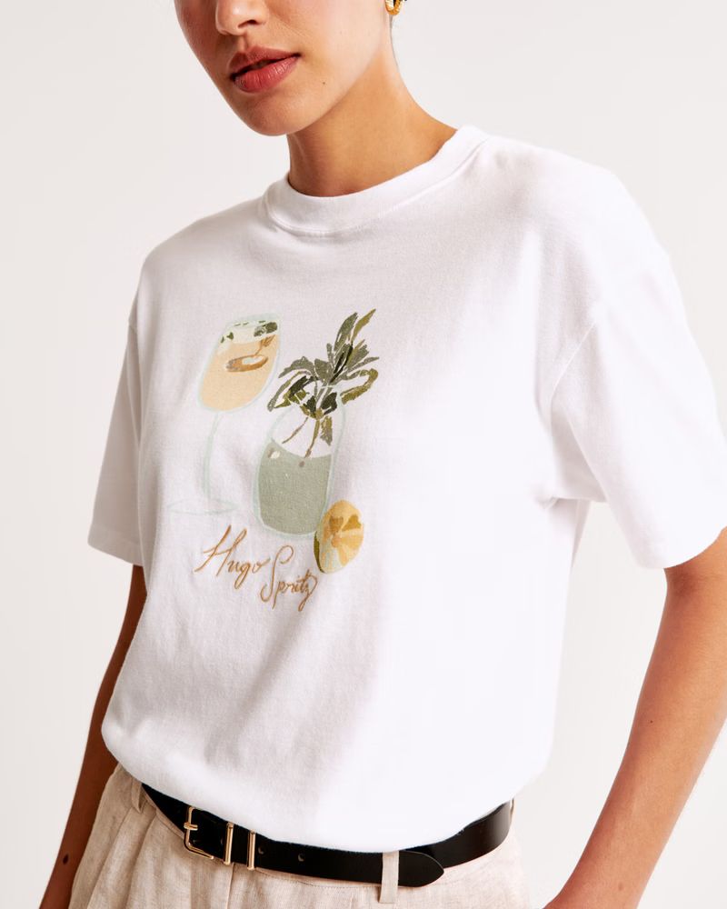 Women's Hugo Spritz Easy Graphic Tee | Women's New Arrivals | Abercrombie.com | Abercrombie & Fitch (US)