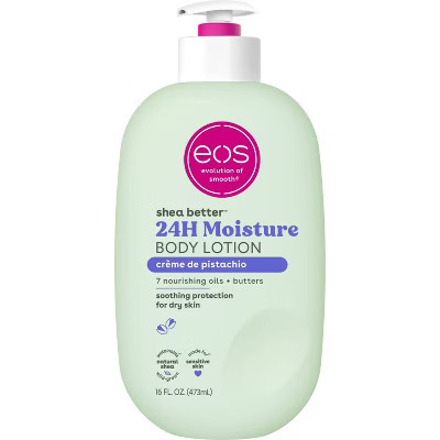 eos Shea Better 24H Moisture Body Lotion - Crème de Pistachio - 16 fl oz | Target