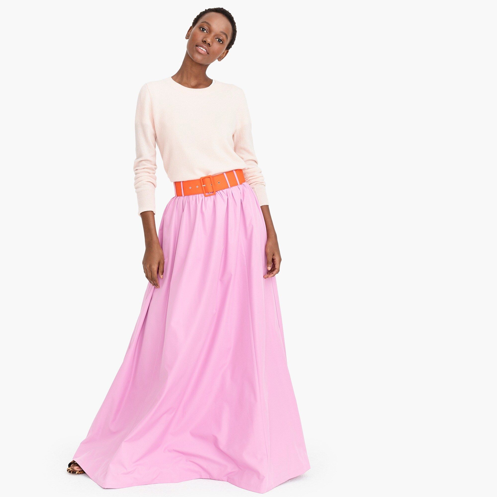 Taffeta belted ball skirt | J.Crew US