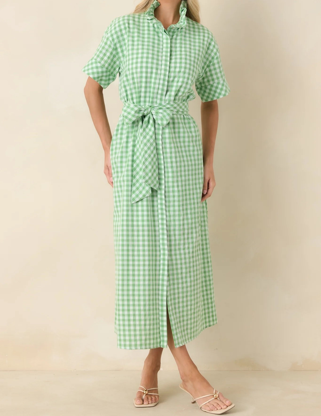 Lovely gingham green dress for spring! 

#LTKootd #LTKgrwm #LTKSpringSale