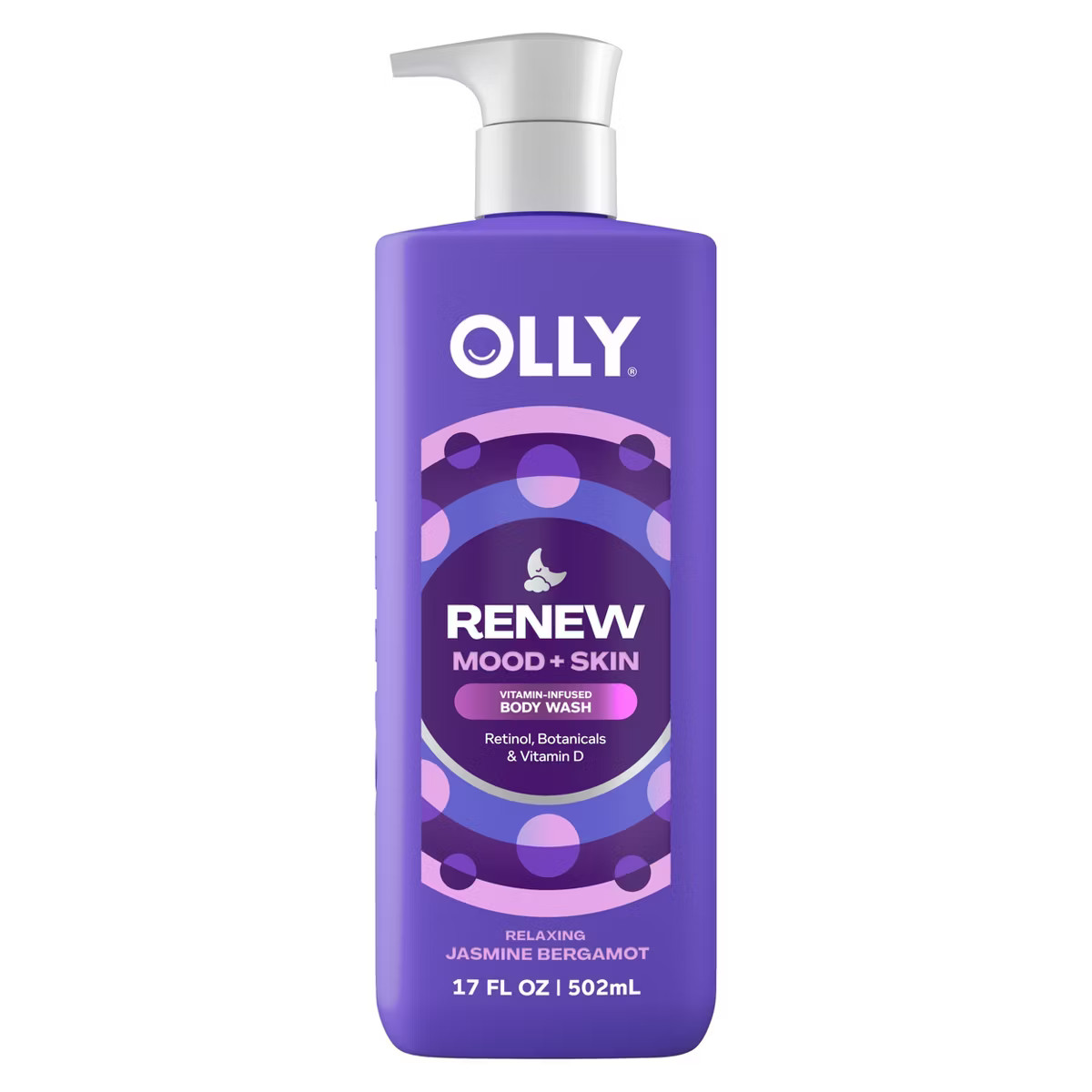 OLLY Renew Mood and Skin Vitamin-Infused Body Wash - Jasmine Bergamot - 17 fl oz | Target