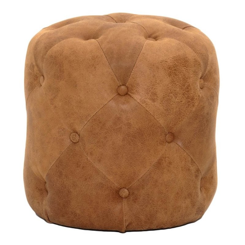 Kiro Leather Tufted Ottoman | Wayfair North America
